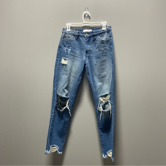 KanCan Distressed Skinny Jeans - Picture 1 of 10